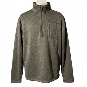 Eddie Bauer Men’s 1/4 Zip Fleece Performance Pullover Sweater – Size XXL